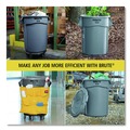 Indoor Waste Receptacles | Rubbermaid Commercial 1779739 Brute 55 Gallon Resin Container - Black (3/Carton) image number 7
