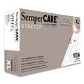 Janitorial Disposable & Single Use Gloves | SemperCare SCVNP105 Stretch Vinyl Examination Gloves - X-Large, Cream (100/Box) image number 0