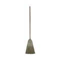 Brooms | Boardwalk BWK932YCT Yucca Corn Fiber Bristle Warehouse Brooms with 56 in. Handle - Natural (12/Carton) image number 0