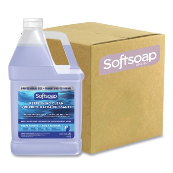 Softsoap 61036482 128 oz Liquid Hand Soap Refill - Refreshing Clean Scent (4/Carton)