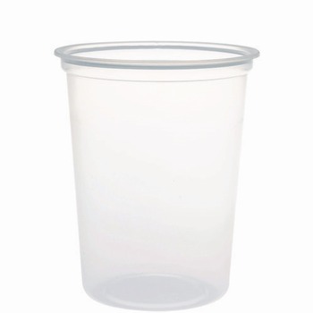Dart MN32-0100 Microgourmet 4.7 in. Diameter x 5.7 in. Height 32 oz Plastic Deli Container - Clear (500/Carton)
