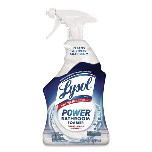 Disinfecting & Cleaning Solutions | LYSOL Brand 19200-02699 32 oz. Spray Bottle Liquid Disinfectant Power Bathroom Foamer - Atlantic Fresh image number 0