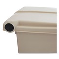 Indoor Waste Receptacles | Rubbermaid Commercial FG614400BEIG 12 Gallon Indoor Utility Step-On Plastic Waste Container - Beige image number 6