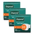 Diapers | Kimberly-Clark 35458 35 in. to 49 in. Waist Incontinence Protection with Tabs (3 Packs/Carton) image number 0