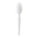 Disposable Spoons | Boardwalk BWKSOUPWHPS Heavyweight Wrapped Polystyrene Soup Spoon Cutlery - White (1000/Carton) image number 1
