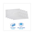 Low-Density Trash Bags | Boardwalk H8647TWK 43 in. x 47 in. 56 gal. 0.9 mil Linear Low Density Industrial Can Liners - White (100/Carton) image number 2