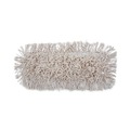 Mop Heads | Boardwalk BWK1312 12 in. x 5 in. Cotton Dust Mop Head - White image number 0