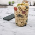 Food Containers & Lids | Dart MN32-0100 Microgourmet 4.7 in. Diameter x 5.7 in. Height 32 oz Plastic Deli Container - Clear (500/Carton) image number 4
