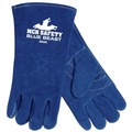 Work & Welding Gloves | MCR Safety 4600 13 in. Premium Quality Welder's Gloves - Large, Blue (1-Dozen) image number 0