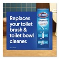 Toilet Brushes | Clorox CLO31620 ToiletWand Toilet Cleaning Scrubbing Pads Refills - Blue/White (6/Carton) image number 9
