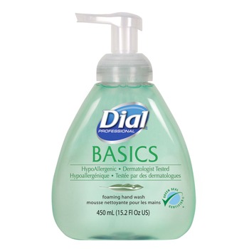 HAND SOAPS | Dial Professional 1700098609 15.2 oz. Basics Hypoallergenic Foaming Hand Wash - Honeysuckle Scent (4/Carton)