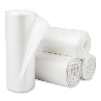 Pitt Plastics PCRL3339XHN 33 in. x 39 in. 1 mil. 33 gal. Eco Strong Plus Can Liners - Natural (150/Carton)