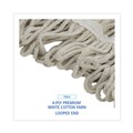 Mop Heads | Boardwalk BWK4024CCT Pro Loop Web/Tailband Cotton Wet Mop Head (12/Carton) image number 5