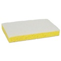 Scouring Pads & Sticks | Scotch-Brite PROFESSIONAL 63 0.7 in. Thick 3.6 in. x 6.1 in. #63 Light-Duty Scrubbing Sponge - Yellow/White (20/Carton) image number 3