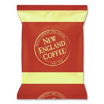 New England Coffee 026480 2.5 oz. Coffee Portion Packs - Eye Opener Blend (24/Carton)