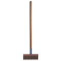 Brushes | Carlisle 36372500 Sparta Broiler Master Grill Brush and Scraper with 30 in. Handle image number 2