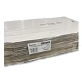 Pizza Boxes | Karat FP-PBF12W 12 in. x 12 in. x 1.97 in. Corrugated Paper Boxes - White/Brown (50/Bundle) image number 2