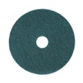 Floor Pads-Stripping | Boardwalk BWK4018GRE 18 in. Diameter Heavy-Duty Scrubbing Floor Pads - Green (5/Carton) image number 1
