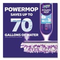 Mops | Swiffer 80714901 15.4 in. x 5.3 in. White/Purple Cloth Head PowerMop Starter Kit and 26 in. Silver Aluminum Handle image number 9