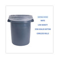Low-Density Trash Bags | Boardwalk H6639HWKGR1 33 in. x 39 in. 33 gal. 0.6 mil Perforated Roll Low-Density Waste Can Liners - White (150/Carton) image number 5