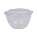 Food Containers & Lids | Eco-Products EP-SB18 5.5 in. x 2.3 in. 18 oz. Renewable and Compostable Plastic Containers - Clear (150/Carton) image number 2