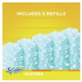 Dusters | Swiffer 11804 Dusters Starter Kit with Dust Lock Fiber and 6 in. Handle - Blue/Yellow (6/Carton) image number 7