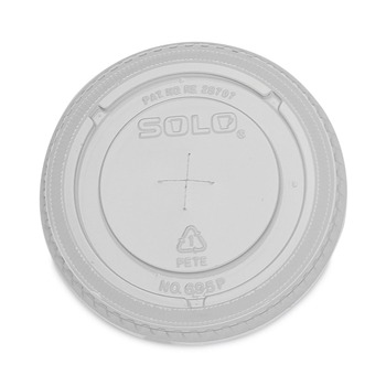 Dart 695TS Plastic Cold Cup Lids Fits 12 oz. to 14 oz. Cups - Clear (1000/Carton)
