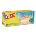 Resealable Bags | Glad 60771 6.5 in. x 5.5 in. Fold-Top Sandwich Bags - Clear (2160/Carton) image number 5