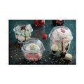 Cup Lids | Pactiv Corp. YPDL24CNH EarthChoice Strawless RPET Lid Dome Lid fits 12 oz. to 24 oz. B Cups - Clear (900/Carton) image number 4