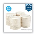 Plates | Dixie UX9PATH Pathways Soak-Proof Shield 8.5 in. Diameter Mediumweight Paper Plates - Green/Burgundy (1000/Carton) image number 2