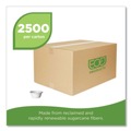 Cups | Eco-Products EP-SPC2 2 oz Molded Fiber Sugarcane Portion Cups - White (2500/Carton) image number 3