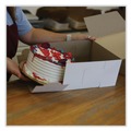 Bakery Boxes & Containers | SCT 1593 14 in. x 14 in. x 6 in. Paper Standard Bakery Boxes - White (50/Carton) image number 3