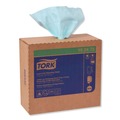 Cleaning Cloths & Wipes | Tork 192475 1-Ply 9 in. x 16.5 in. Unscented Low-Lint Cleaning Cloth - Turquoise (800/Carton) image number 4