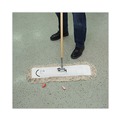 Floor Dusters & Accessories | Boardwalk BWKM245C 24 in. x 5 in. Cotton Head 60 in. Wood Handle Cotton Dry Mopping Kit - Natural (1-Kit) image number 5