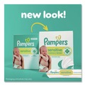 Hand Sanitizing Wipes | Pampers 80715533 1-Ply 6.7 in. x 7 in. Sensitive Baby Wipes - Unscented, White (7/Carton) image number 3