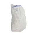 Mop Heads | Boardwalk BWKRM32016 16 oz. Rayon Cut-End Lie-Flat Mop Head - White (12/Carton) image number 1