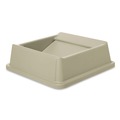 Waste Receptacle Lids | Rubbermaid Commercial FG266400BEIG 20.13 in. Plastic Untouchable Square Swing Top Lid - Beige image number 0