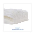 Mop Heads | Boardwalk BWK8002 Enviro Clean Looped Mop Head With Tailband - Medium, White (12/Carton) image number 6