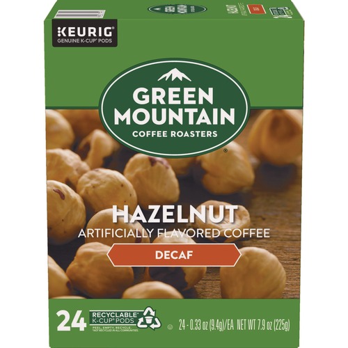 Coffee - Decaffeinated | Green Mountain Coffee 5000330143 Coffee K-Cups - Hazelnut Decaf (24/Box) image number 0