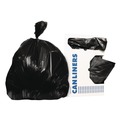 Low-Density Trash Bags | Heritage H6036MK 30 in. x 36 in. 30 Gallon 0.5 mil Linear Low-Density Can Liners - Black (250/Carton) image number 1