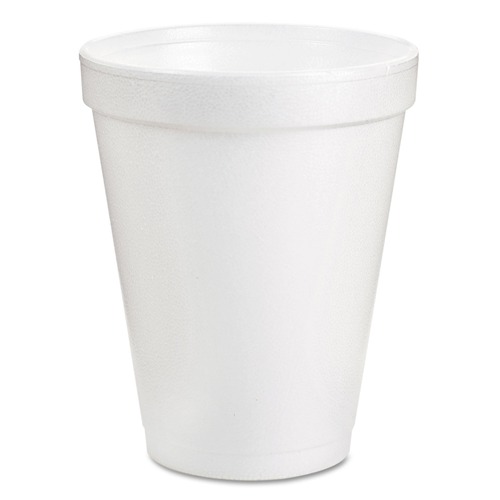 Cups | Dart 8J8 8 oz. Foam Drink Cups - White (25/Pack) image number 0