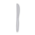 Disposable Knives | Dixie KM217 Heavy Medium Weight Knives Plastic Cutlery - White (1000/Carton) image number 1
