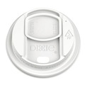 Cup Lids | Dixie DSL9542 Smart Top Plastic Reclosable Lids for 10 oz to 20 oz Hot Cups - White (1000/Carton) image number 2