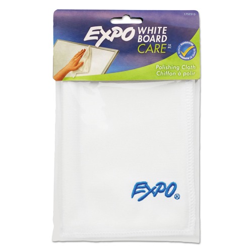 Cleaning Cloths & Wipes | EXPO 1752313 12 in. x 12 in. 1-Ply Microfiber Cleaning Cloth - White Unscented image number 0