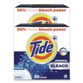Laundry Detergents | Tide 80811551 129 oz 80 Loads Laundry Detergent with Bleach - Tide Original Scent (2/Carton) image number 0