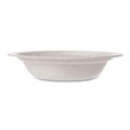 Bowls | Vegware WHBRG-12B 12 oz. Molded Fiber Compostable Sugarcane Tableware Bowl - White (1000/Carton) image number 0