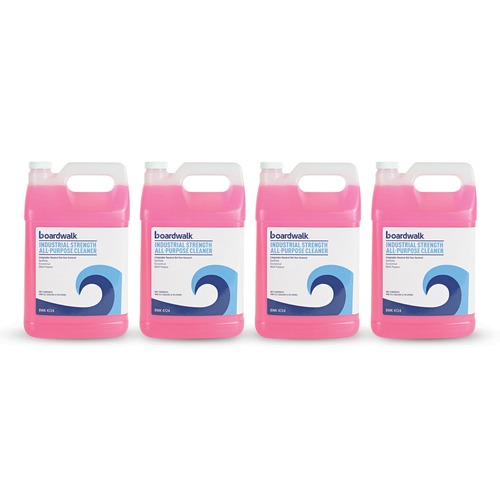 All Purpose Cleaners & Degreasers | Boardwalk 570600-41ES01 1 Gallon Bottle Unscented Industrial Strength Glass Cleaner (4/Carton) image number 0