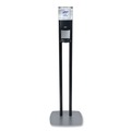 Hand Sanitizer Dispensers | PURELL 7218-DS 1200 ml 13.5 in. x 5 in. x 28.5 in. ES8 Hand Sanitizer Floor Stand with Dispenser - Graphite/Silver image number 0
