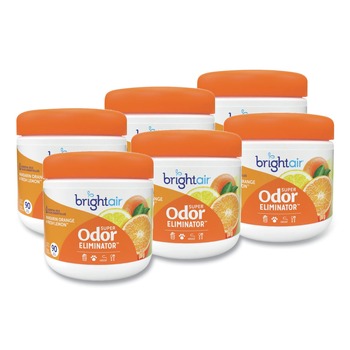  | BRIGHT Air BRI 900013 14 oz. Super Odor Eliminator - Mandarin Orange and Fresh Lemon (6/Carton)