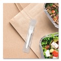 Disposable Forks | SOLO MOW1-0007 Individually Wrapped Regal Mediumweight Plastic Cutlery Fork - White (1000/Carton) image number 4